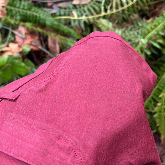 L’AGENCE MARGOT COATED skinny JEANS IN DARK BERRY burgundy SIZE 26 - Picture 14 of 14